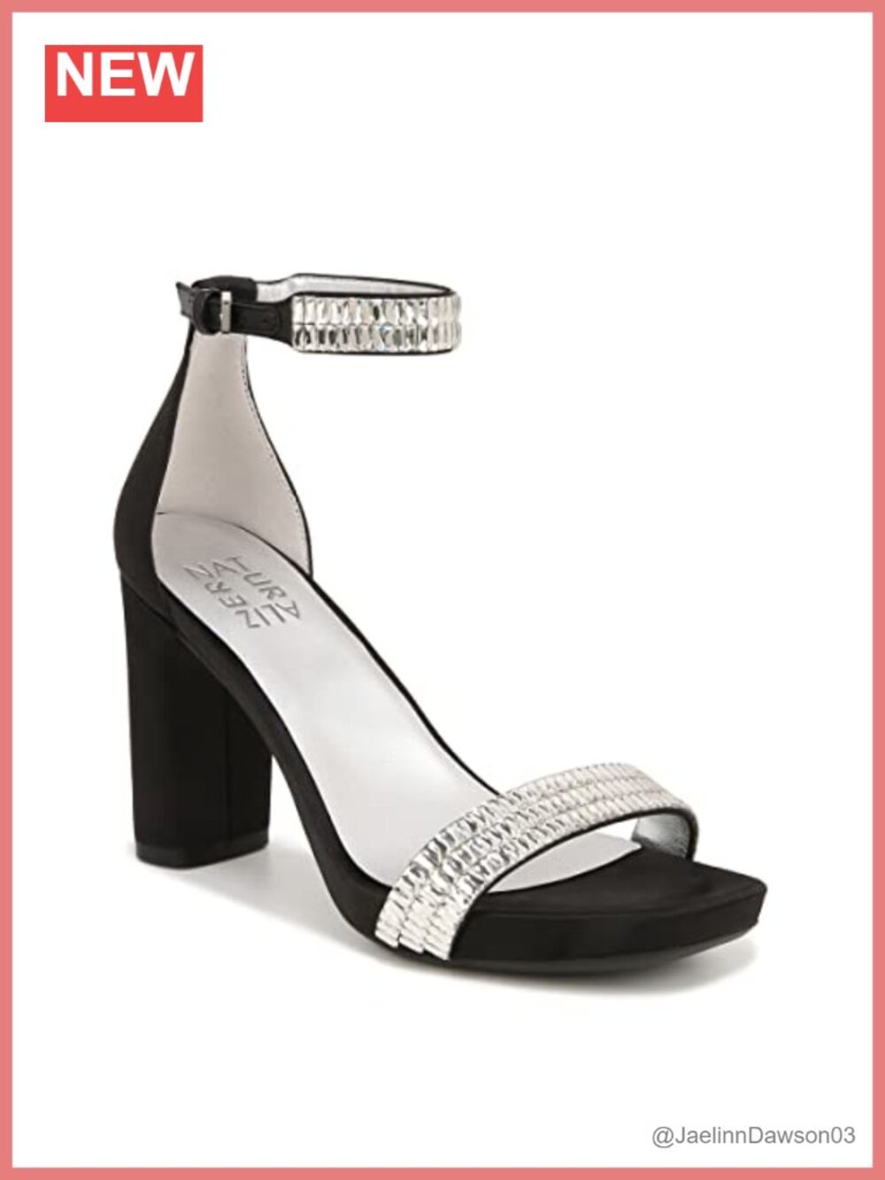 Square Toe Platform Pump with Adjustable Buckle Closure